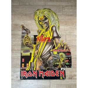 Iron Maiden VINTAGE 1981 Killers Carboard Promo LP Album Poster 27.5" x 40"